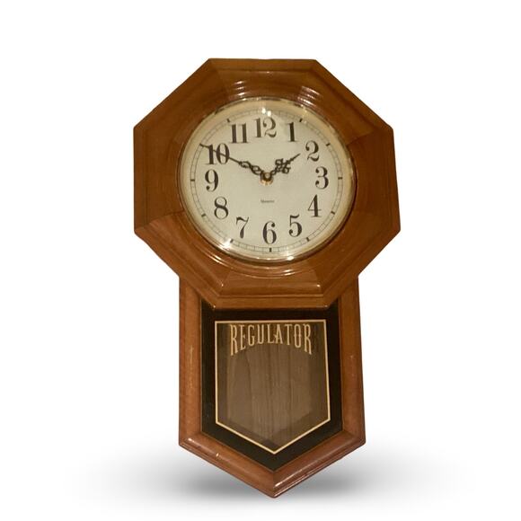 Vintage Schoolhouse Octagon Wall Clock - Picture 2 of 8